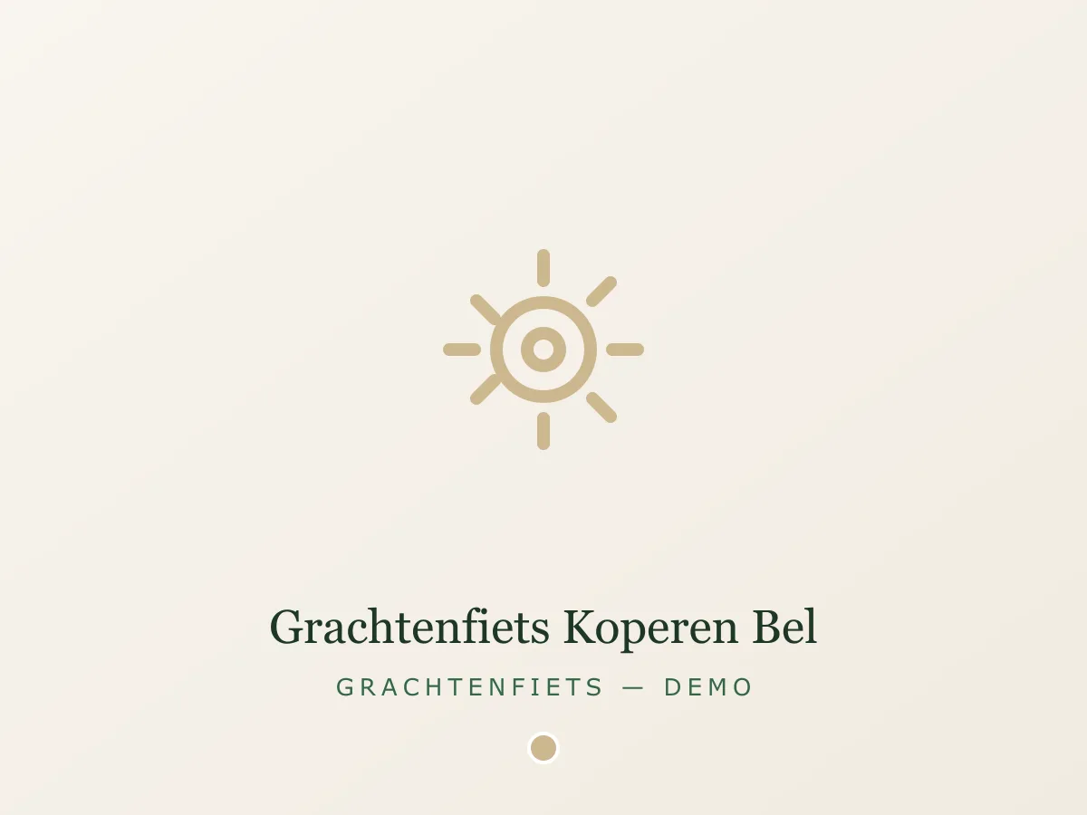 Grachtenfiets Koperen Bel - zand