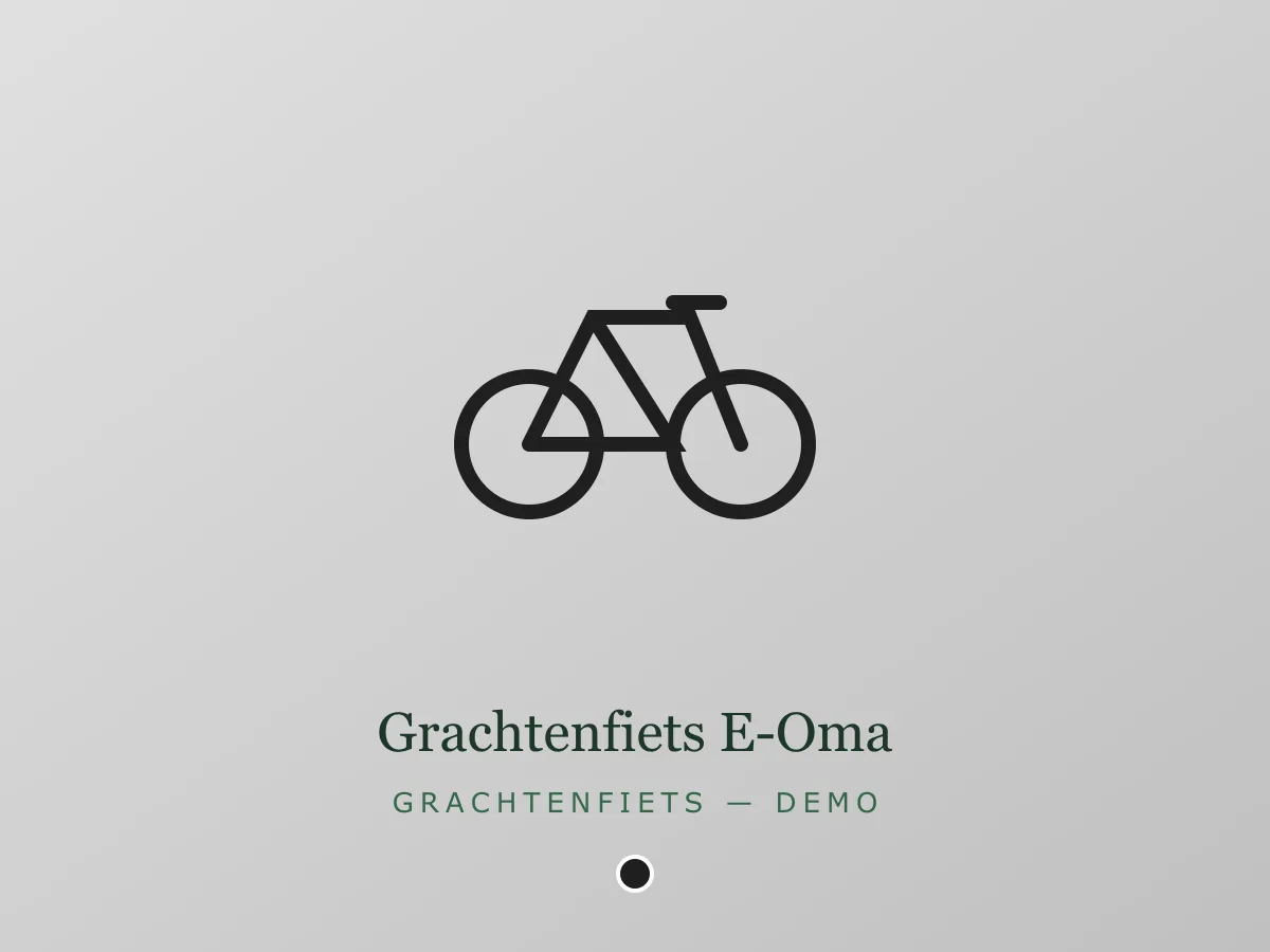 Grachtenfiets E-Oma