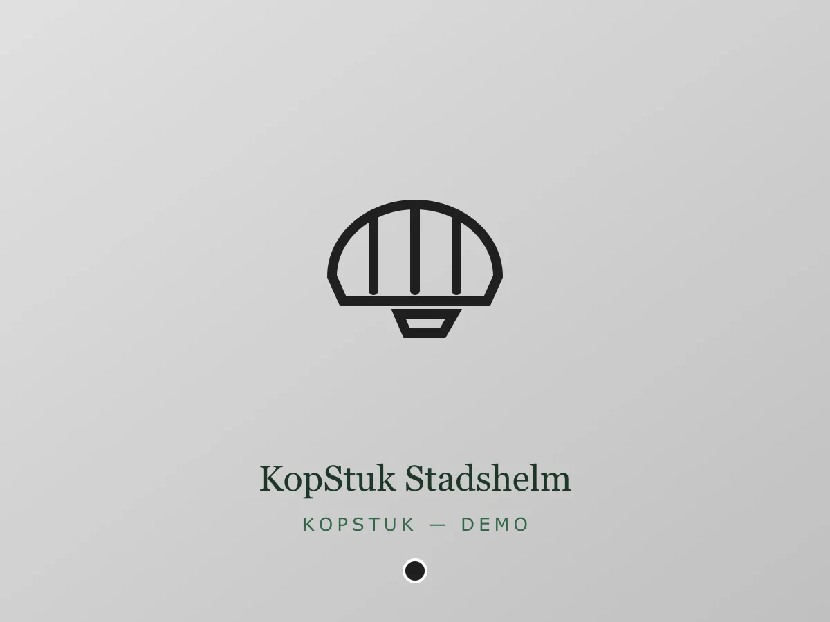 KopStuk Stadshelm - zwart