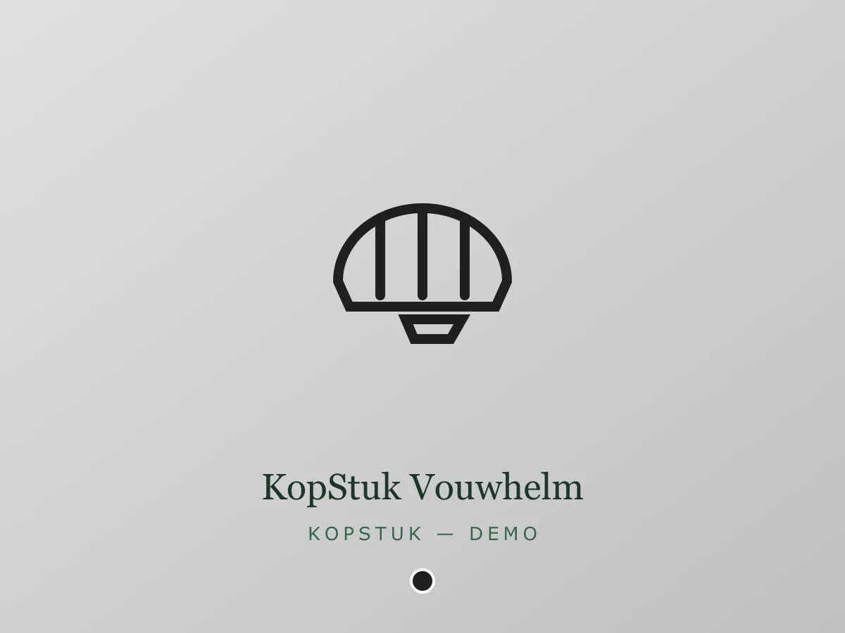 KopStuk Vouwhelm - zwart