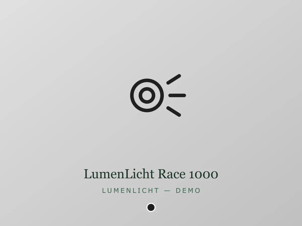 LumenLicht Race 1000 - zwart