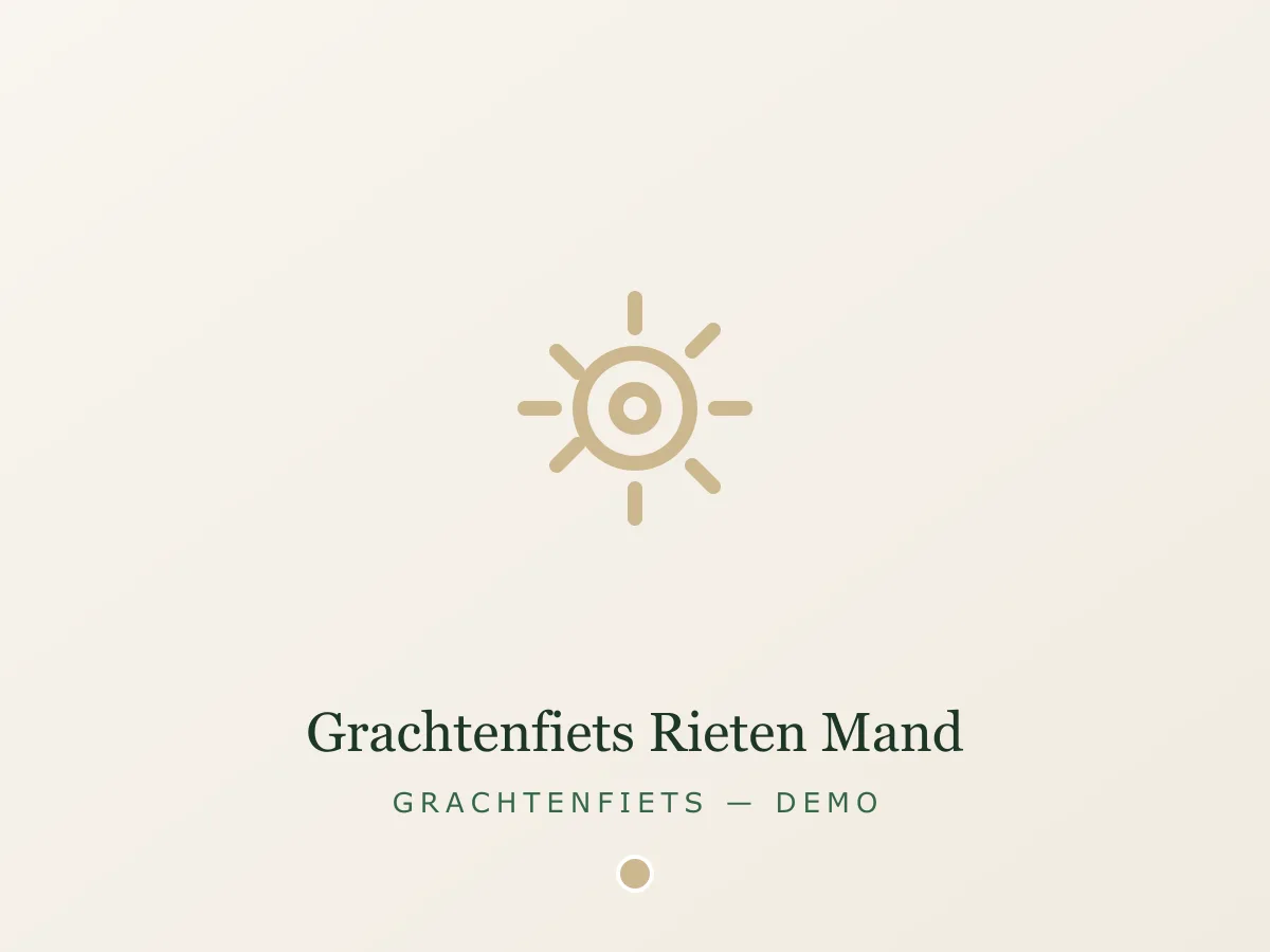 Grachtenfiets Rieten Mand - zand