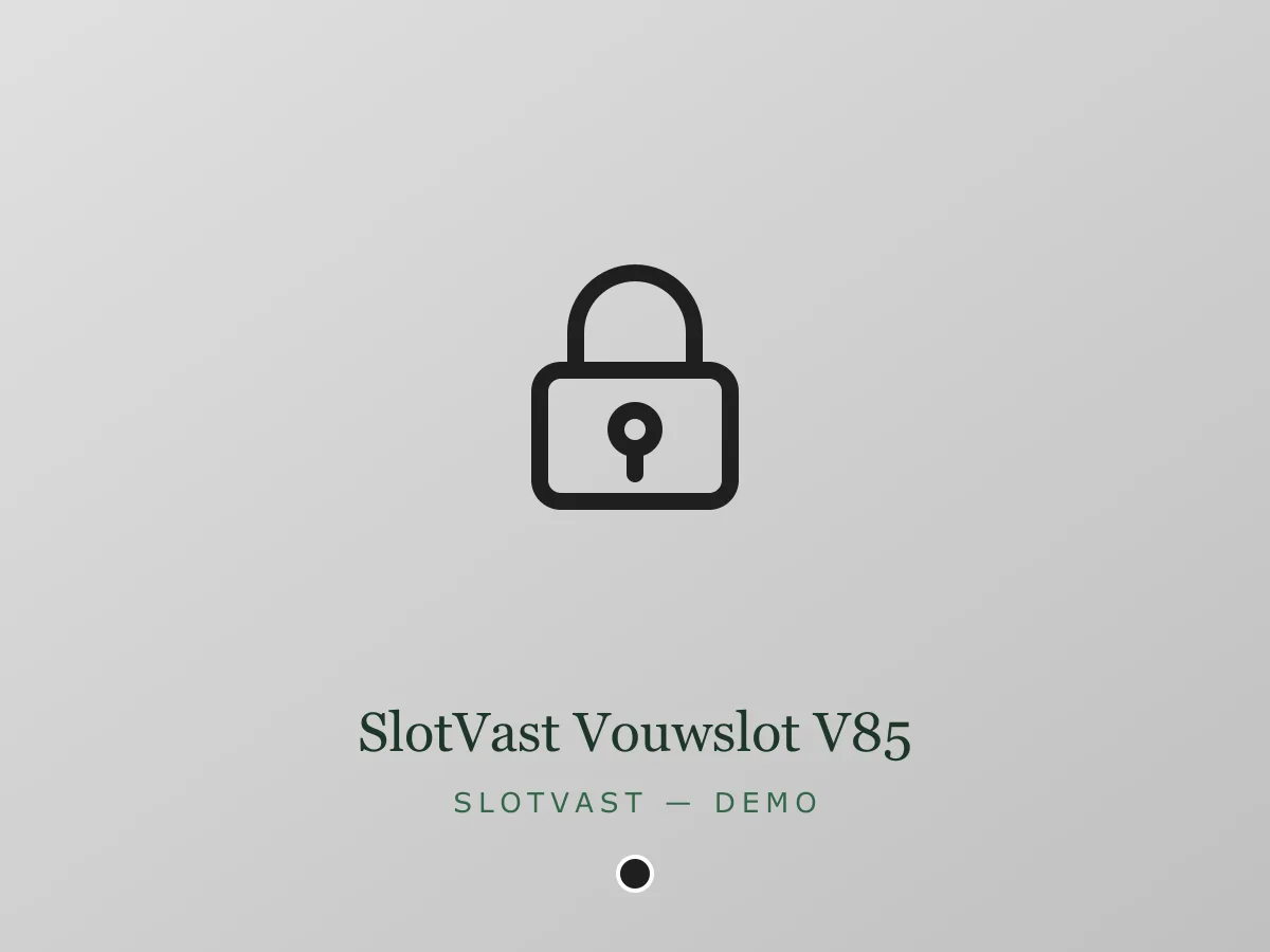 SlotVast Vouwslot V85 - zwart