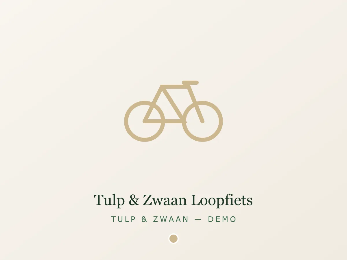 Tulp & Zwaan Loopfiets - zand