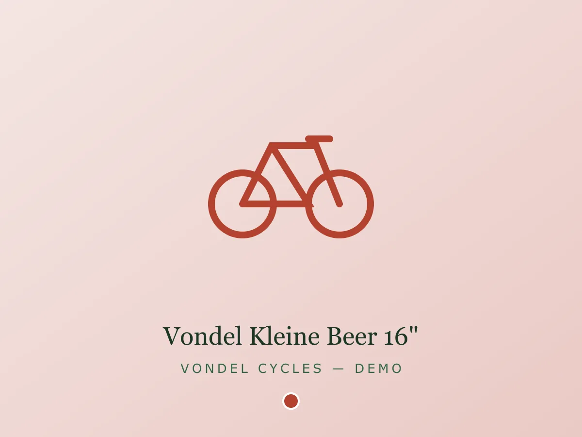 Vondel Kleine Beer 16" - rood
