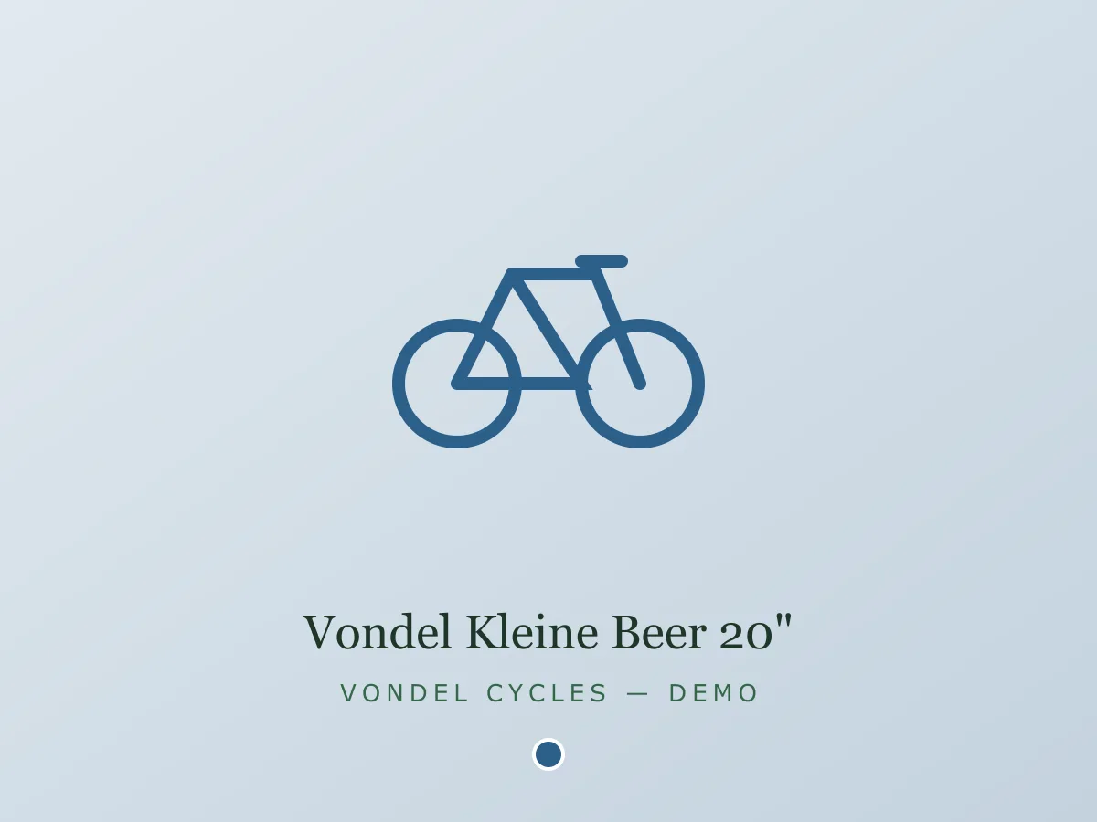 Vondel Kleine Beer 20" - blauw