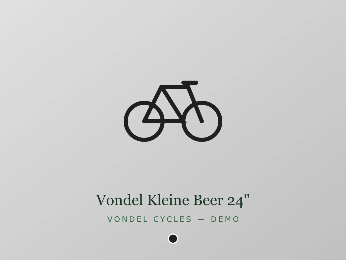 Vondel Kleine Beer 24" - zwart